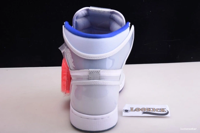 Reps LUCY White High Air Retro Jordan 1 Racer Blue Zoom CK6637-104 0704